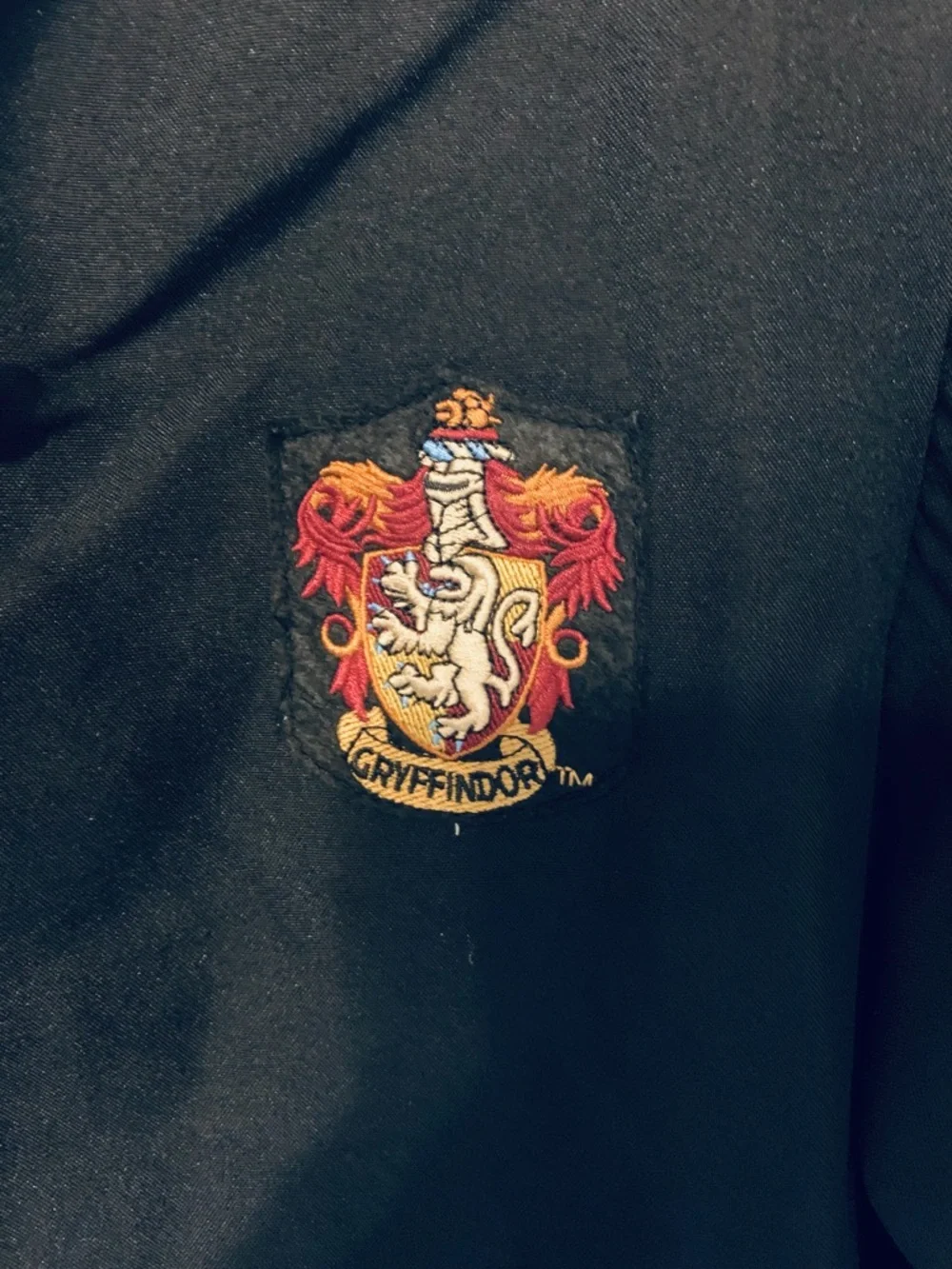 Gryffindor Black Wizard Robe with Hood - Men's Costume - Picture 6 of 6